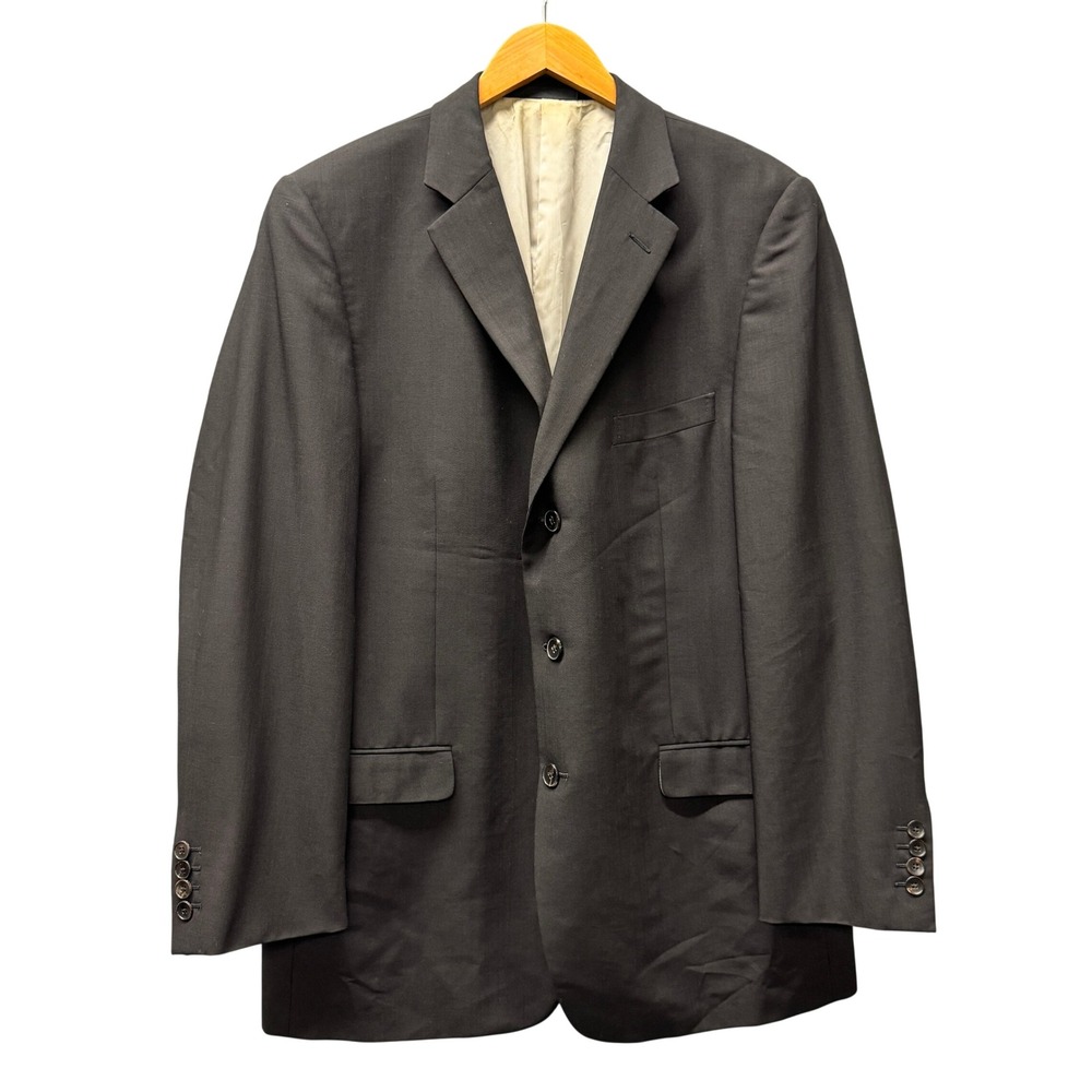 Vintage Gucci Blazer Mens 46 Tom Ford 2002 Black Wool Mohair London City Zegna